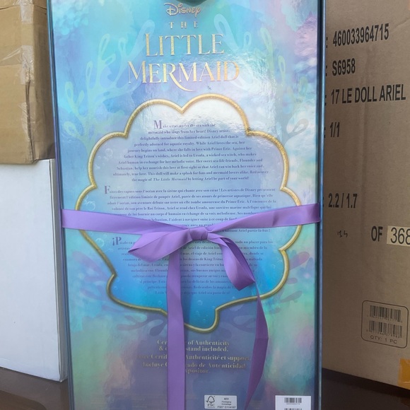DISNEY LIMITED ARIEL LIVE ACTION MOVIE 2023 DOLL 17 IN H .. - Picture 5 of 7